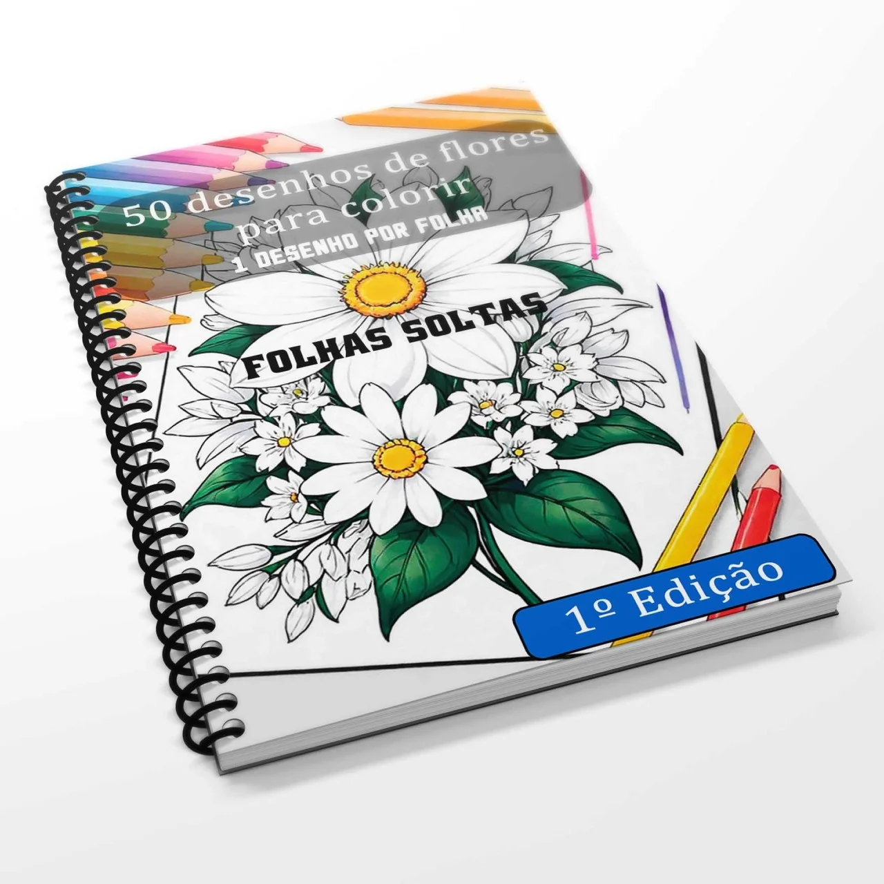 Como Colorir Livro 50 desenhos de flores para colorir 1 edição — Guia Prático para Iniciantes