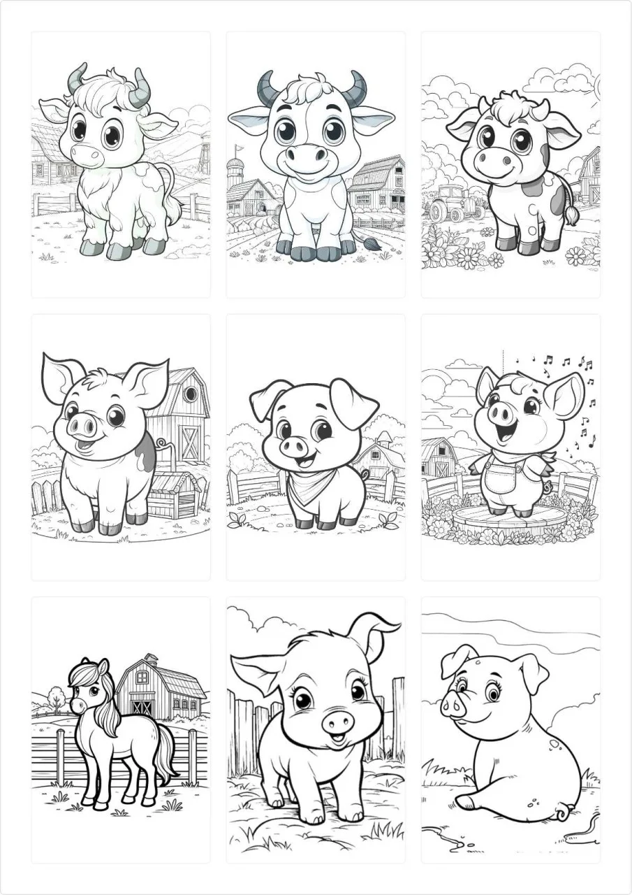 Como Colorir Livro Colorir 50 Desenhos Animais Fazenda Infantil Criança Atividade — Guia Prático para Iniciantes