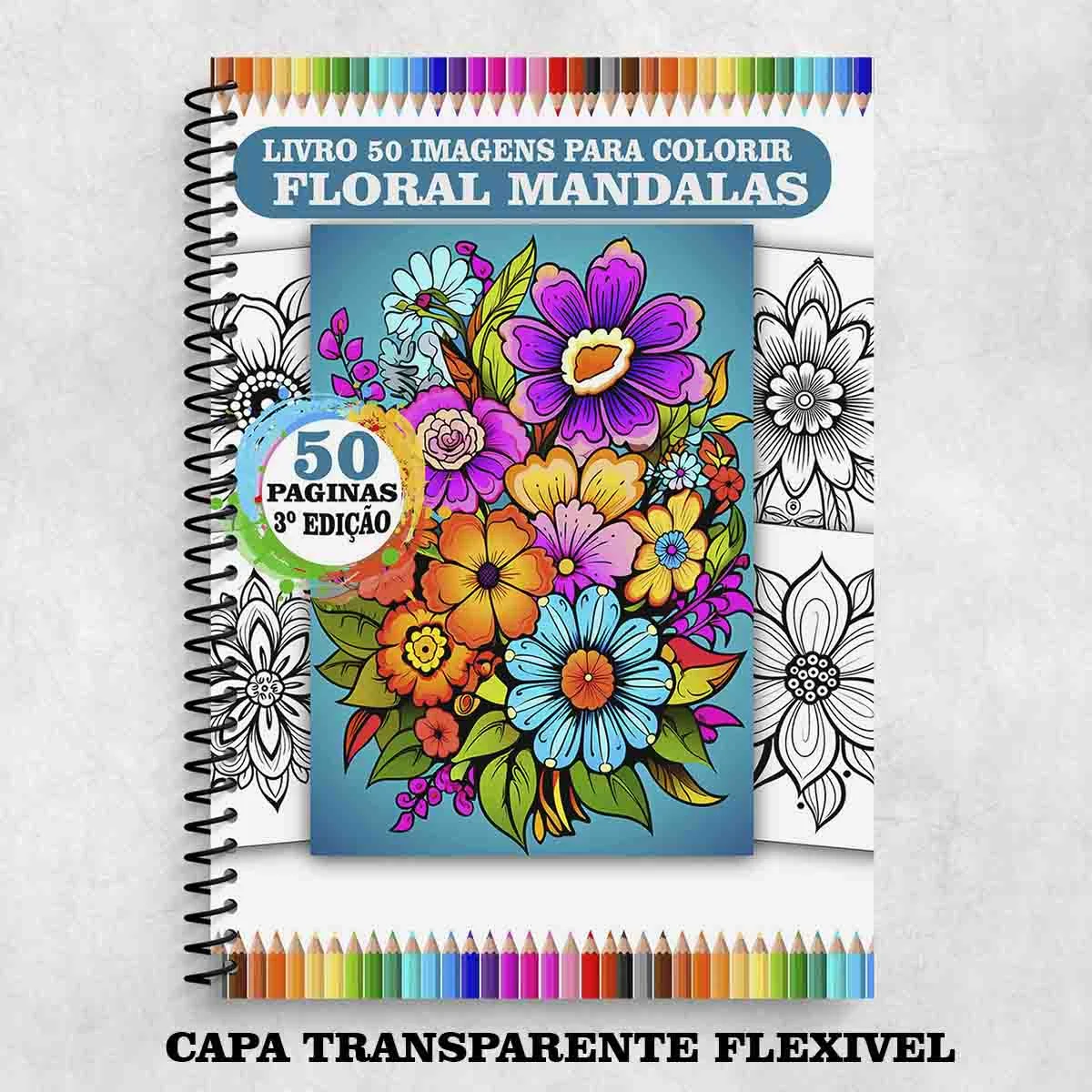 Review: Livro de Colorir Mandala Floral Adulto Antiestresse | Arteterapia para Relaxar | 3ª Edição -03 — Vale a Pena?